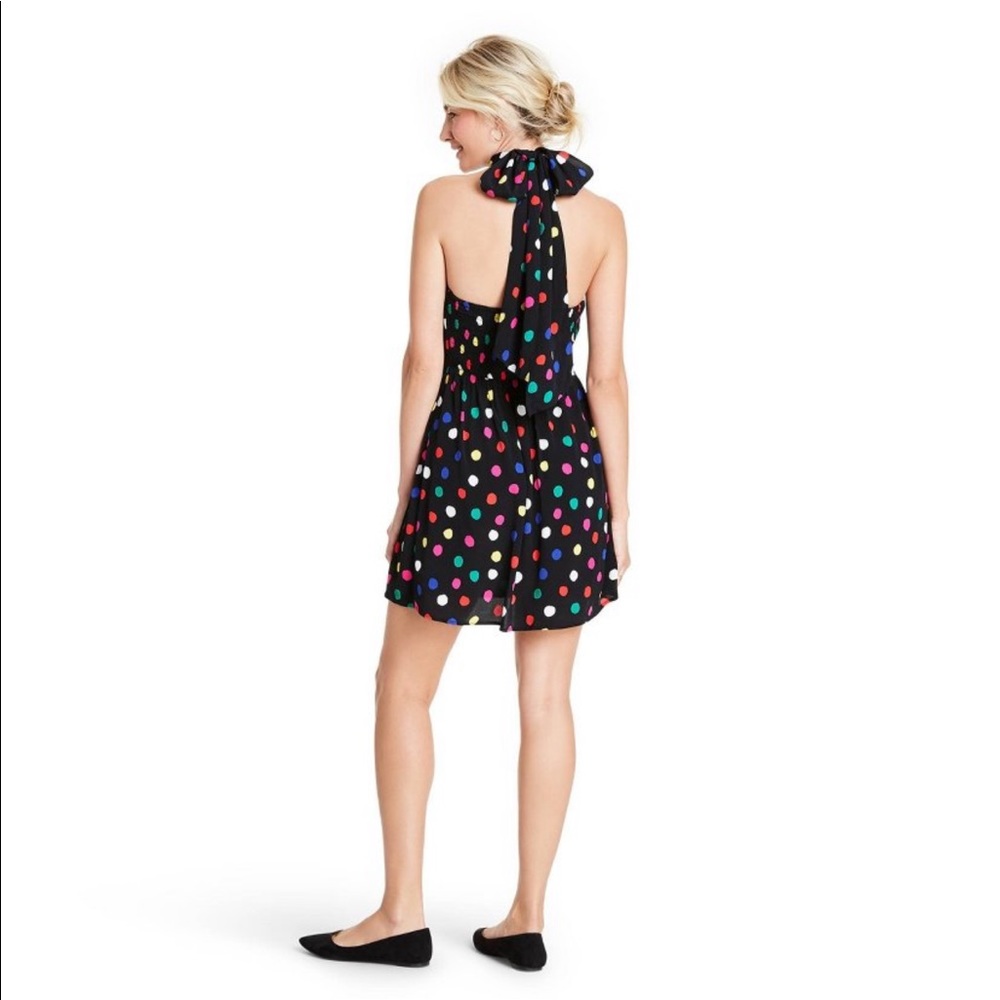 Rixo for Target Polka Dot Sleeveless Halter Dress